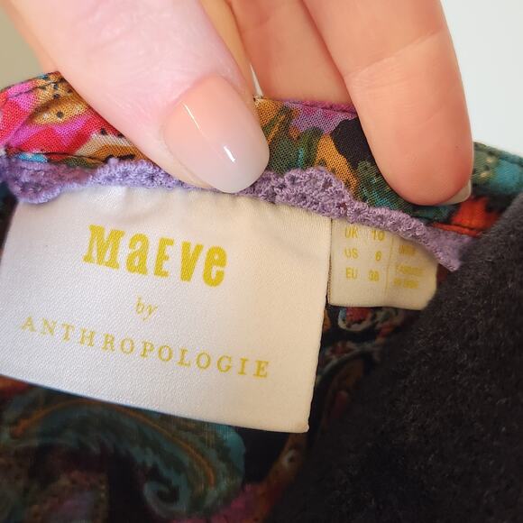 MAEVE Anthropologie Carter Floral Top, Size 6 - Picture 12 of 13